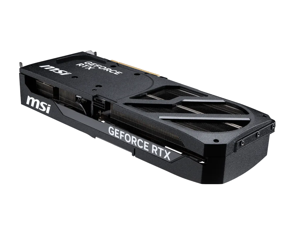NVIDIA RTX 5070 S3X OC graphics card side profile with premium triple fan cooling design

