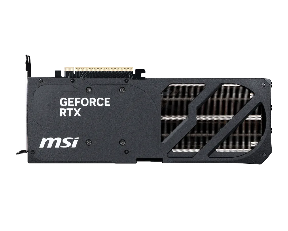 RTX 5070 12GB S3X OC rear I O panel with HDMI and DisplayPort connectivity
