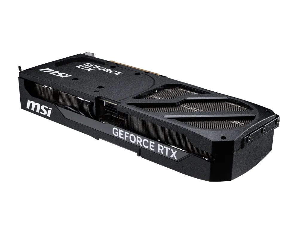 Triple-Slot Profile of MSI RTX 5070 Ti Ventus 3X OC with Reinforced Side Bar
