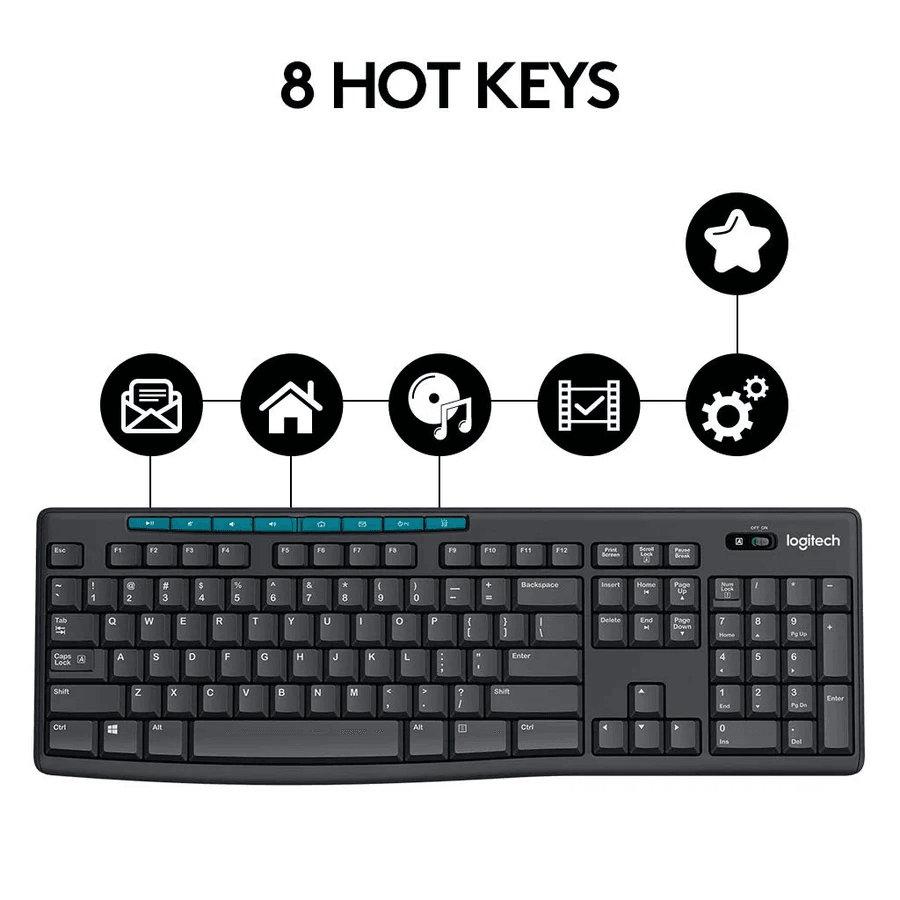 Logitech MK 275 Wireless Keyboard and Mouse Combo