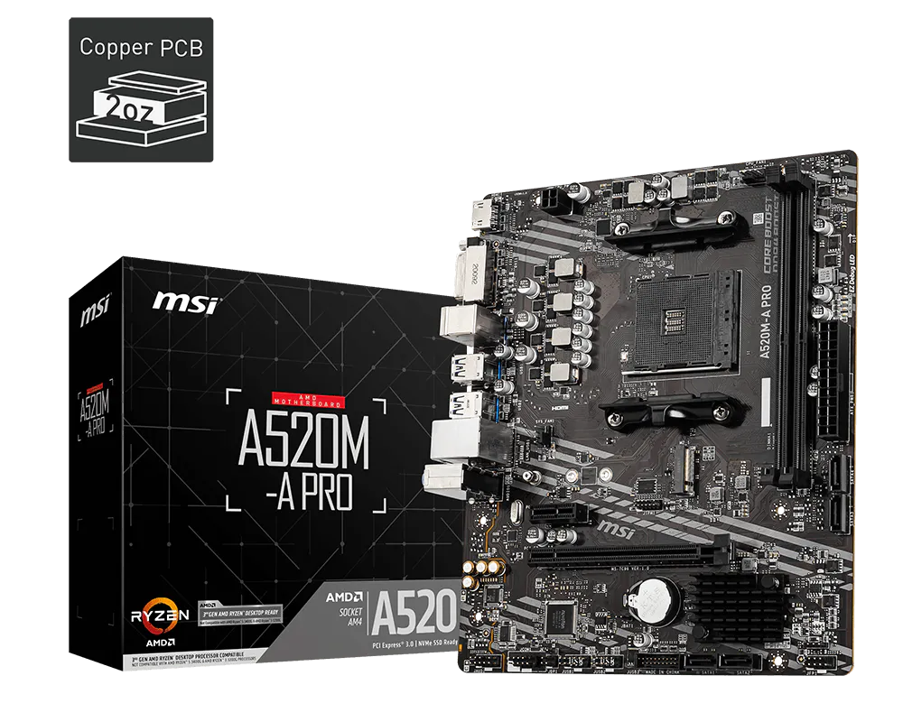 MSI A520M-A Pro Motherboard