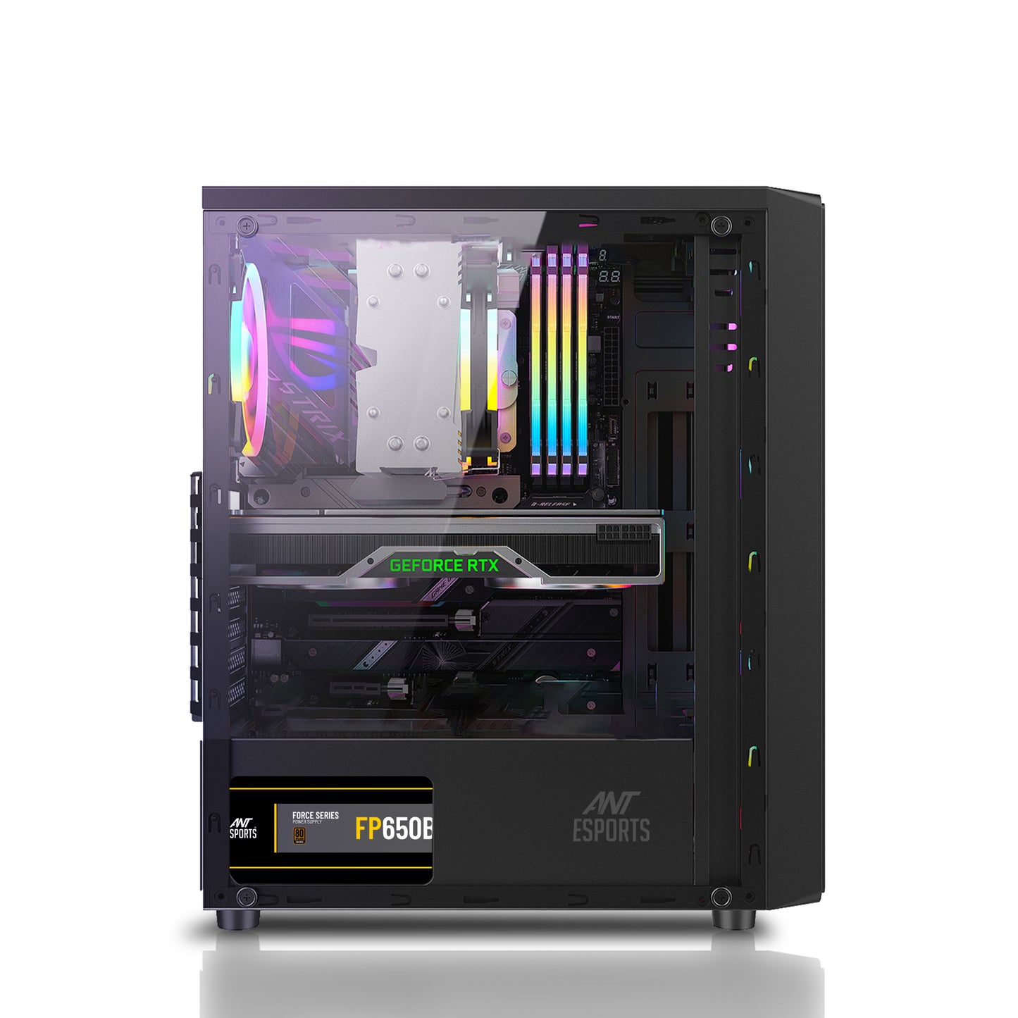 Angled View of Black CORSAIR iCUE LINK LX120 showing High-Performance 120mm Blades
