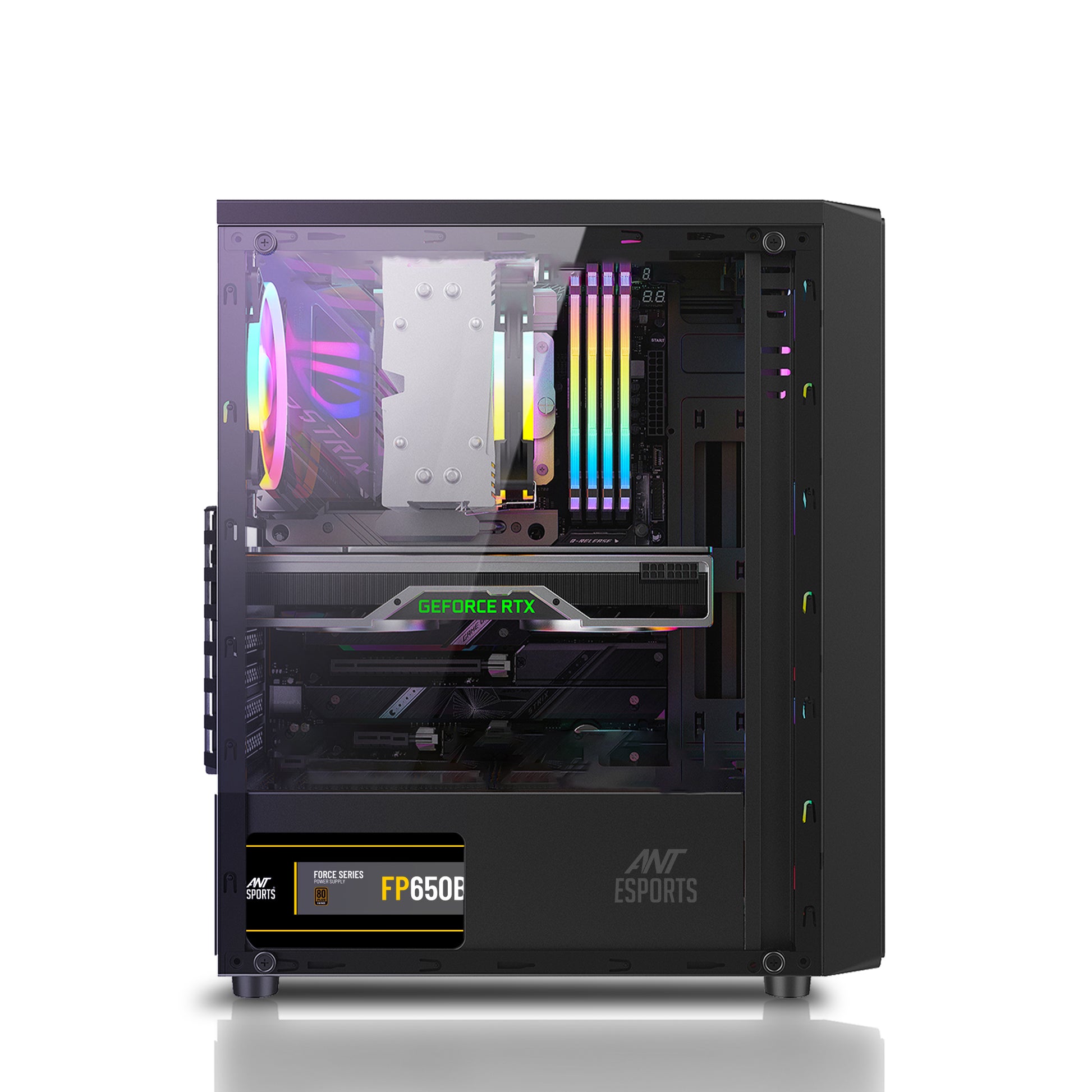 Angled View of Black CORSAIR iCUE LINK LX120 showing High-Performance 120mm Blades
