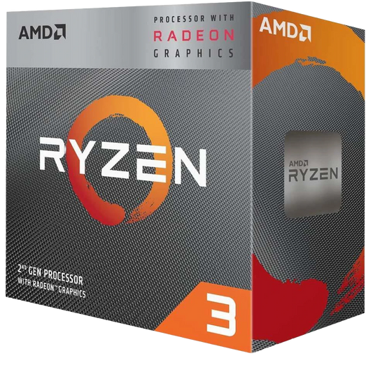 AMD Ryzen 3 3200G Boxed Processor with Radeon Vega 8 Graphics (YD3200C5FHBOX) — 4 Cores 4 Threads | Up to 4GHz | 4MB L3 Cache | Socket AM4 | 65W | Unlocked | Wraith Stealth Cooler Included