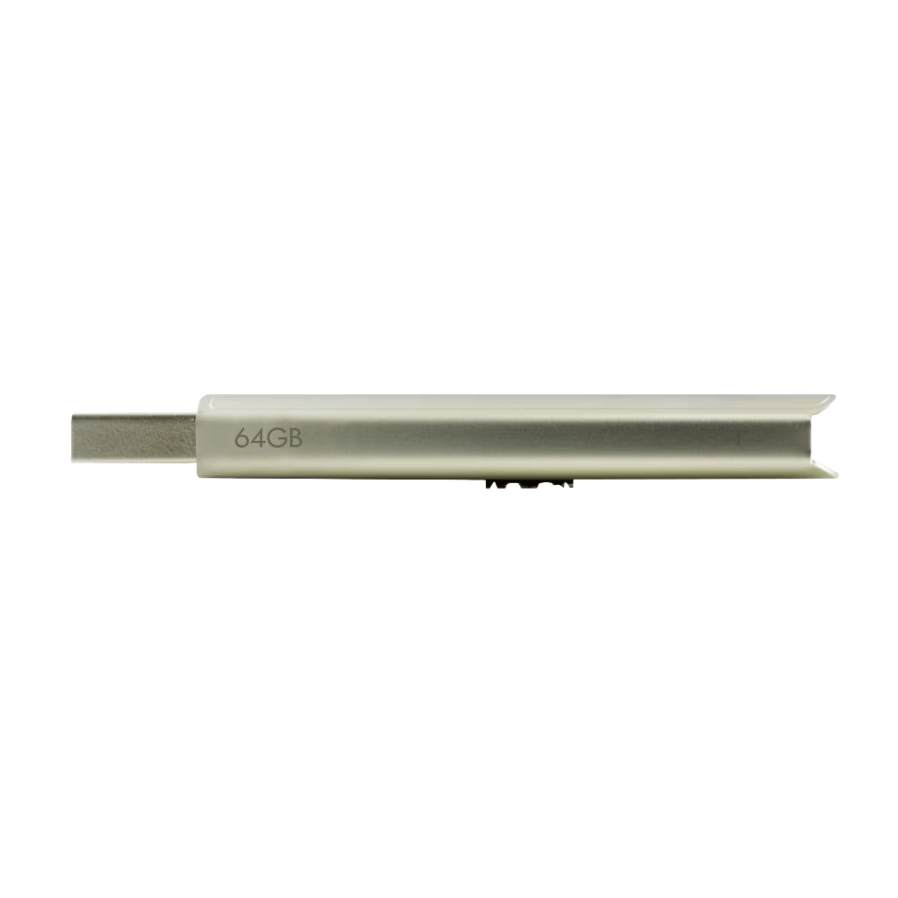 HP x796w 64GB USB 3.2 Flash Drive (AN1J8AA#ACJ) — USB 3.2 Gen 1 | Up to 75 MB/s Read | Metal Casing | Push-Pull Capless Design | Built-in Keyhole | Backward Compatible USB 2.0 | HP India Warranty