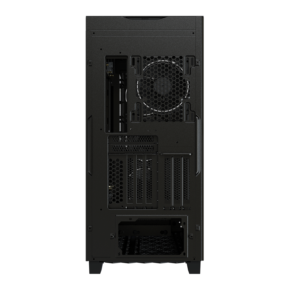 Gigabyte AORUS C500 GLASS Mid-Tower E-ATX / ATX / Micro-ATX / Mini-ITX Gaming Cabinet — Black (4× 120mm ARGB Fans)