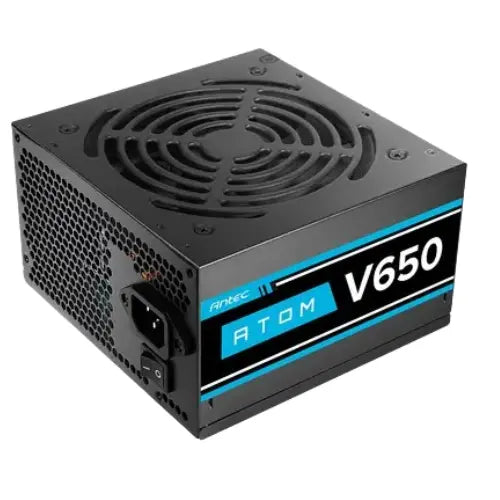 Antec Atom V2 V650 650W Non-Modular Power Supply — Black