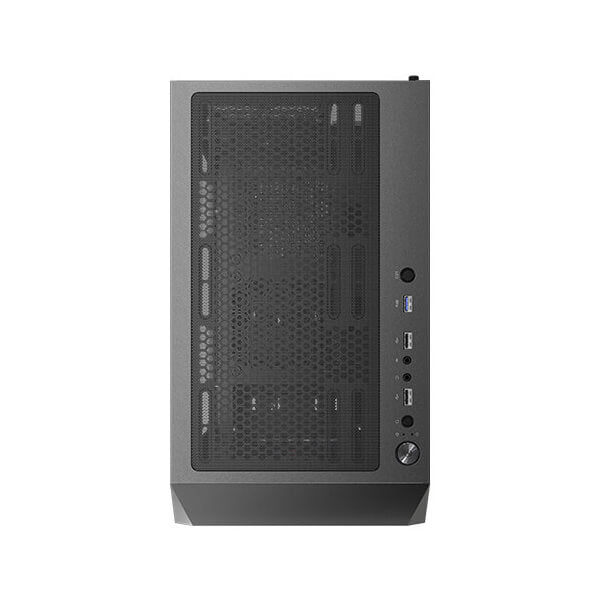 Underneath View of CORSAIR K70 CORE TKL showing Non-Slip Rubber Feet and Cable Routing
