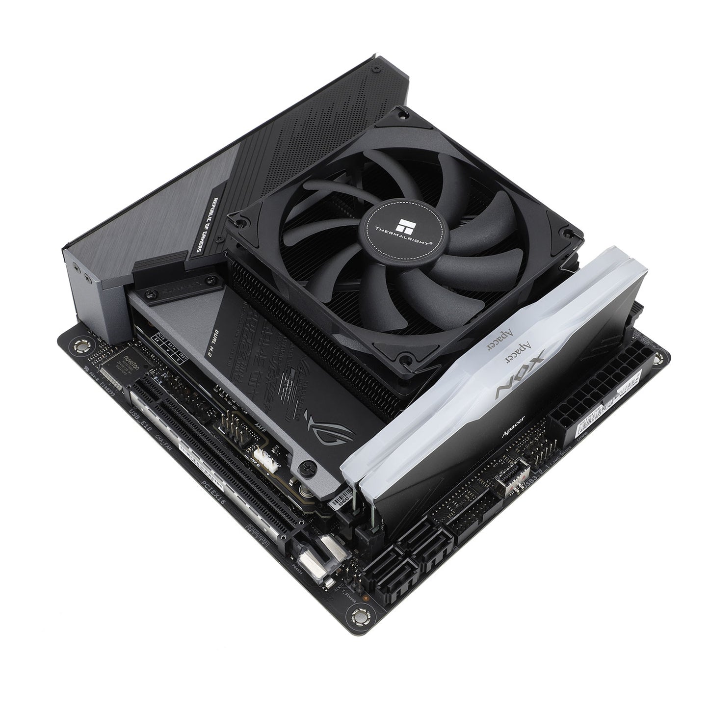 Thermalright AXP90-X53 Black Low-Profile Top-Flow CPU Cooler — Intel LGA1851/1700 / AMD AM5/AM4 | 150W TDP