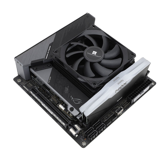 Thermalright AXP90-X53 Black Low-Profile Top-Flow CPU Cooler — Intel LGA1851/1700 / AMD AM5/AM4 | 150W TDP