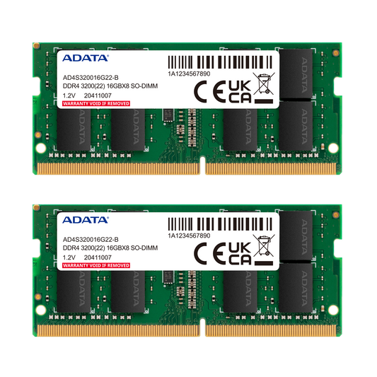 Adata Premier DDR4 3200 SO-DIMM Laptop Memory (Single & Dual Channel Kits)