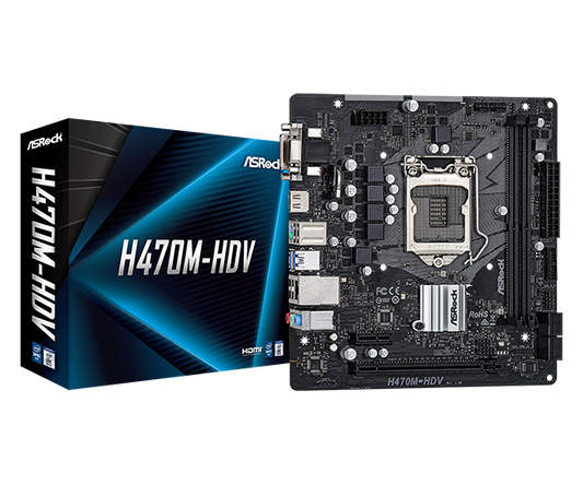 ASRock H470M-HDV Micro-ATX Motherboard