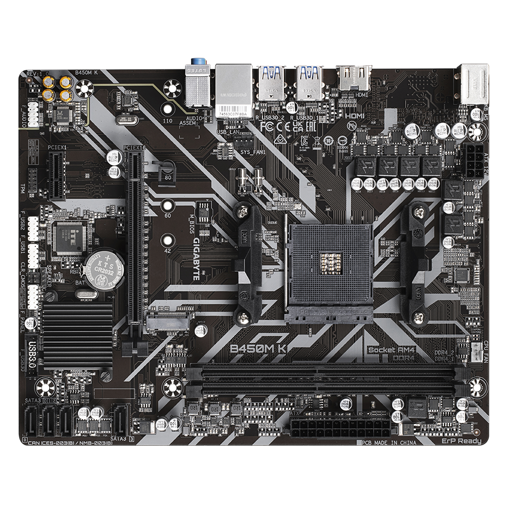 Gigabyte B450M K Motherboard