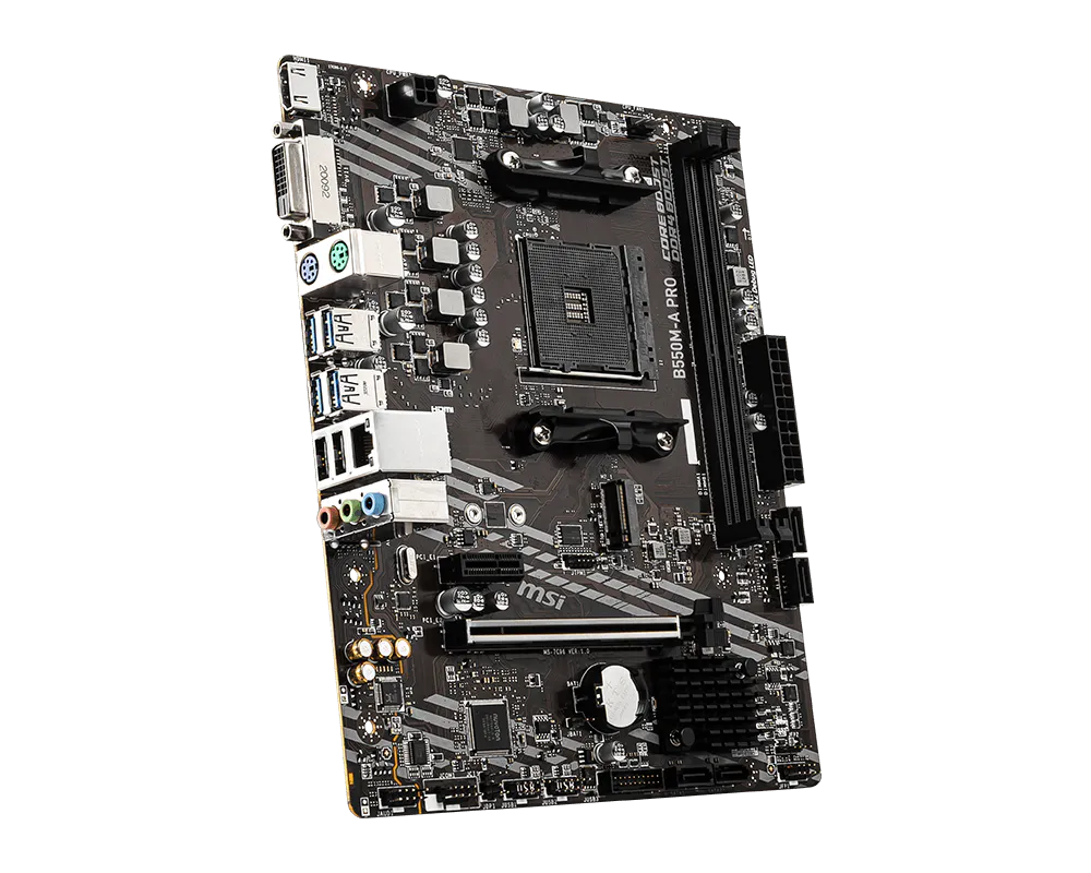 Advanced VRM Thermal Design on Gigabyte B550M AORUS ELITE AX
