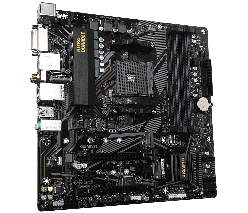 Gigabyte B550M DS3H AC Motherboard