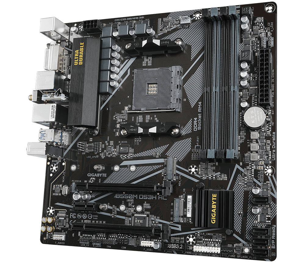 Gigabyte B550M DS3H AC Motherboard