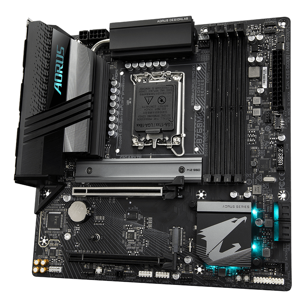 Gigabyte B760M Aorus Pro AX DDR5 Motherboard