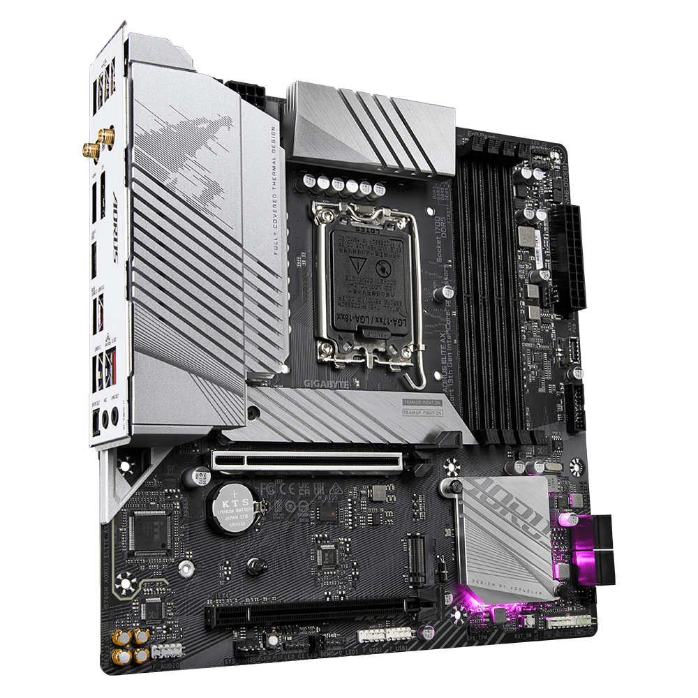 Gigabyte B760M Aorus Elite AX DDR5 Motherboard with WiFi AX connectivity
