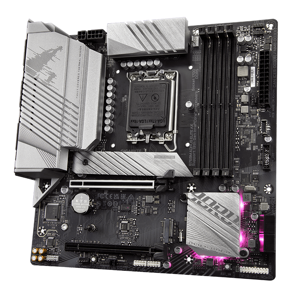 Gigabyte B760M Aorus Elite AX DDR5 Motherboard with HDMI output