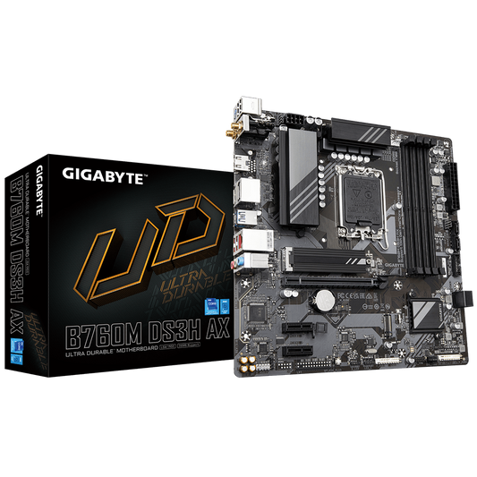 Gigabyte B760 M DS3H AX DDR5 Motherboard