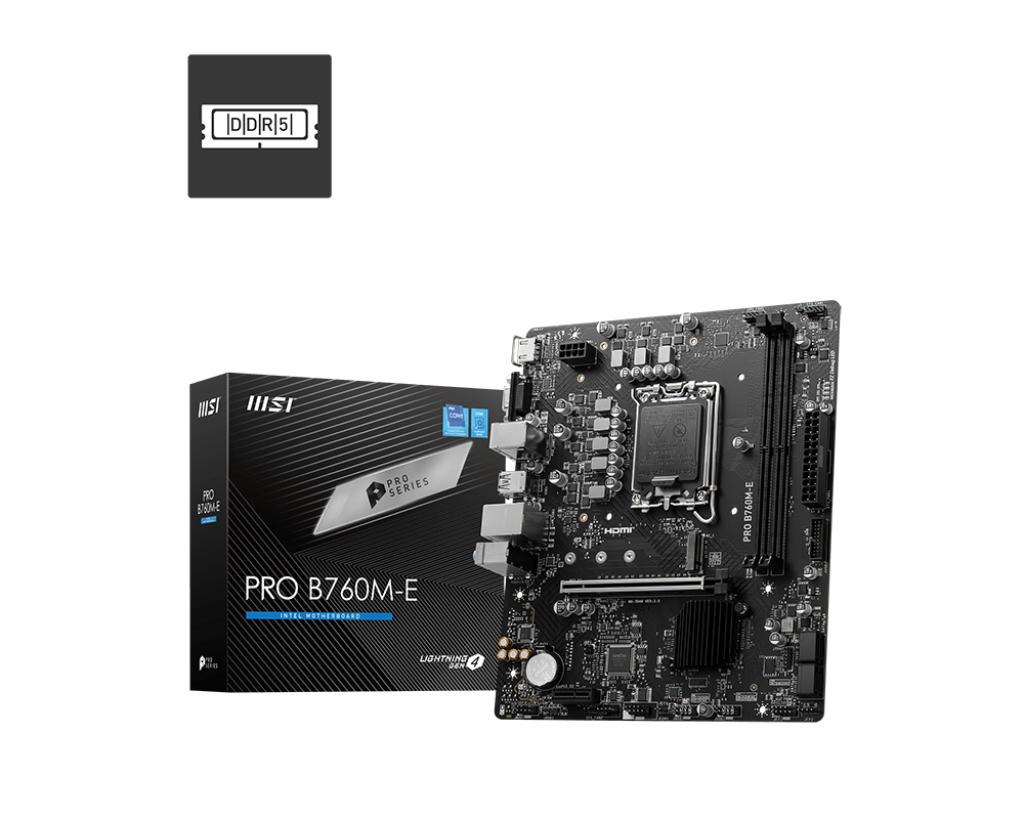 MSI Pro B760M-E DDR5 Motherboard