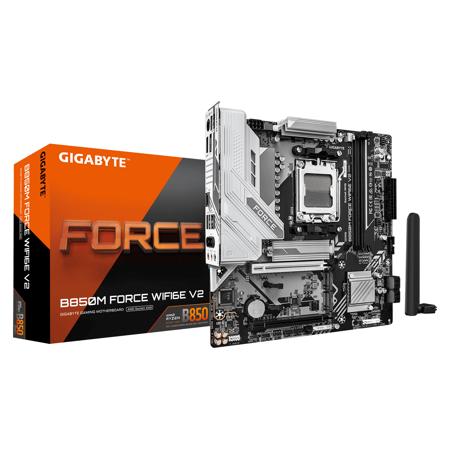 Gigabyte B850M Force WiFi 6E V2 Motherboard compact micro-ATX design