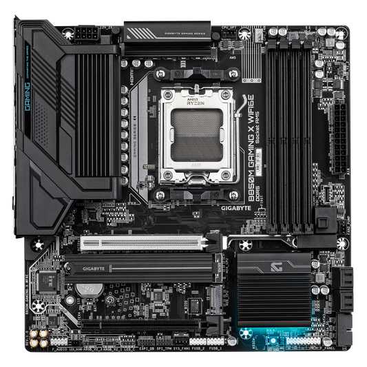 Gigabyte B850M GAMING X WIFI6E AMD B850 Micro-ATX Motherboard — AM5 | DDR5 | PCIe 5.0 | Wi-Fi 6E | 2.5GbE | X3D Turbo Mode
