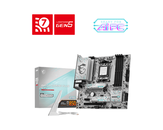 Gigabyte B850M GAMING PLUS WIFI AMD AM5 Micro-ATX Motherboard
