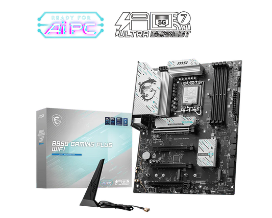 Gigabyte B860M GAMING X AX Motherboard - Sleek Micro-ATX Design
