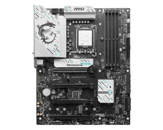 Gigabyte B860M GAMING X AX Rear I/O with Wi-Fi 6E & USB-C
