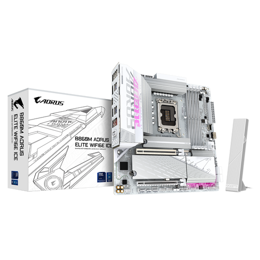 Gigabyte B860M Aorus Elite WiFi6E Ice Motherboard