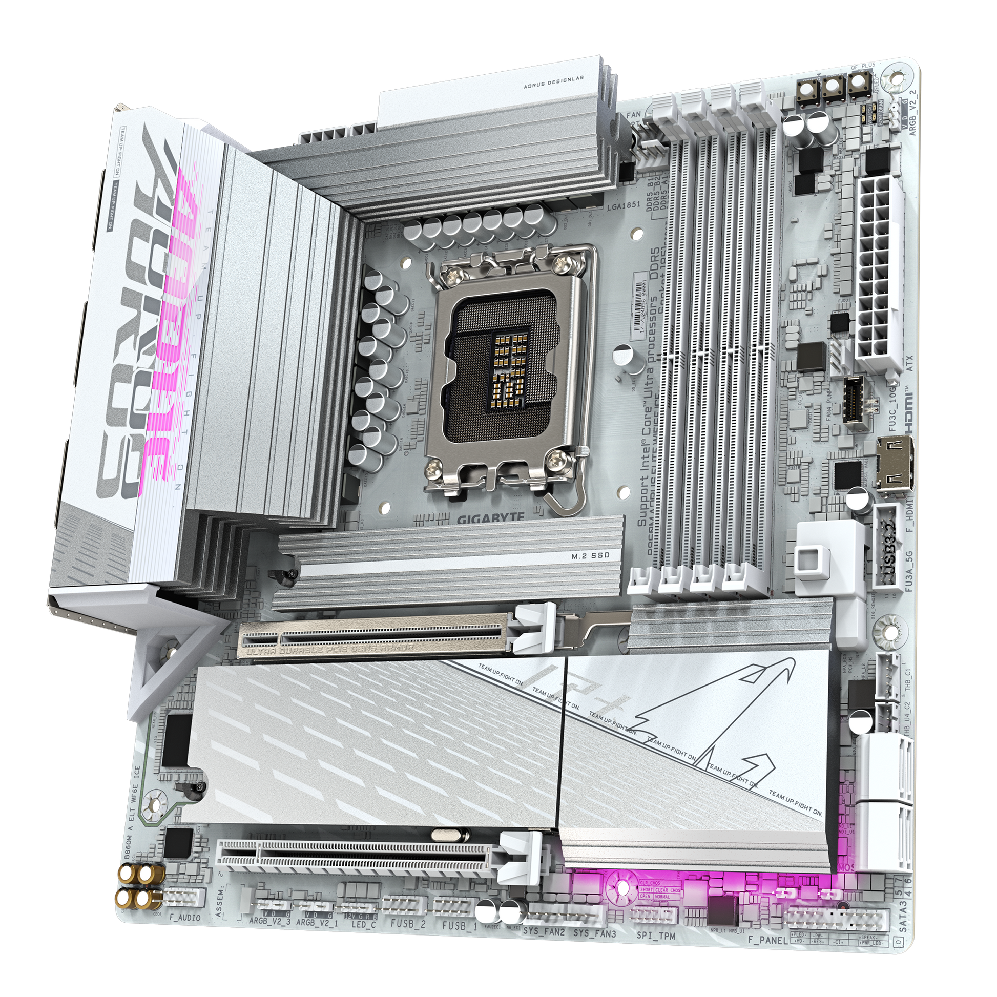 Gigabyte B860M Aorus Elite WiFi6E Ice Motherboard PCIe slots