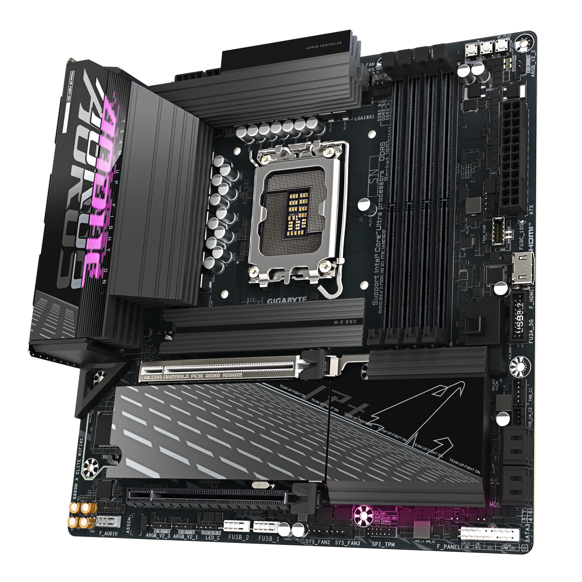 Gigabyte B860M Aorus Elite WiFi6E Motherboard PCIe expansion slots for GPU and add-on cards