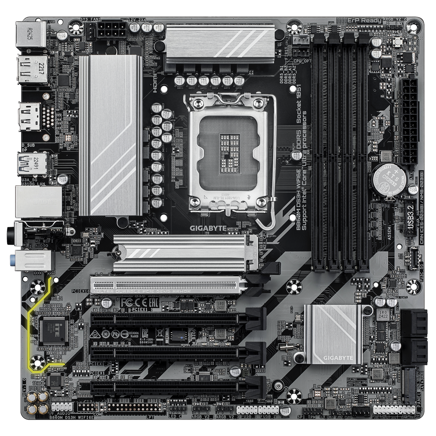 Gigabyte B860M DS3H WiFi 6E Motherboard