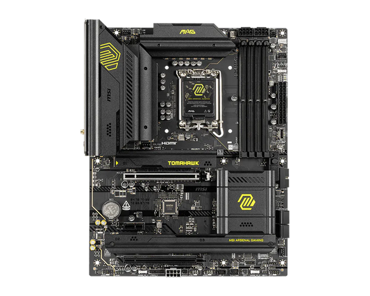 Gigabyte B860M Motherboard Rear I/O Panel with USB Ports and Wi-Fi 6E Antenna
