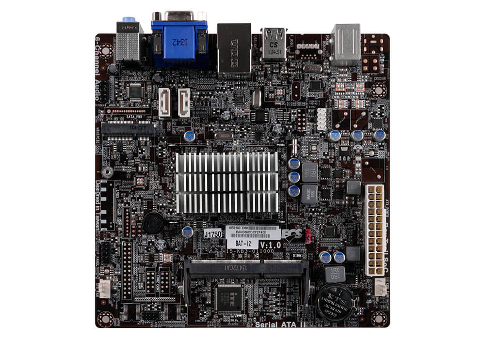 ECS J1800 Mini ITX Motherboard