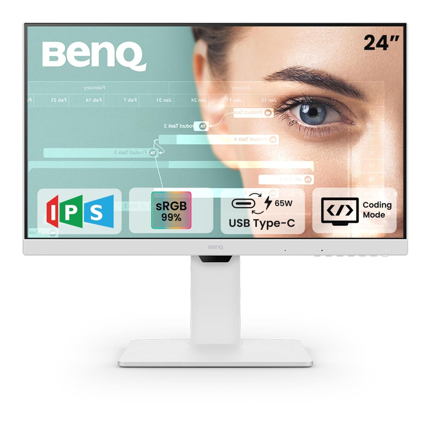 BenQ GW2486TC I 23.8" 100Hz Ergonomic USB-C Home Office Monitor