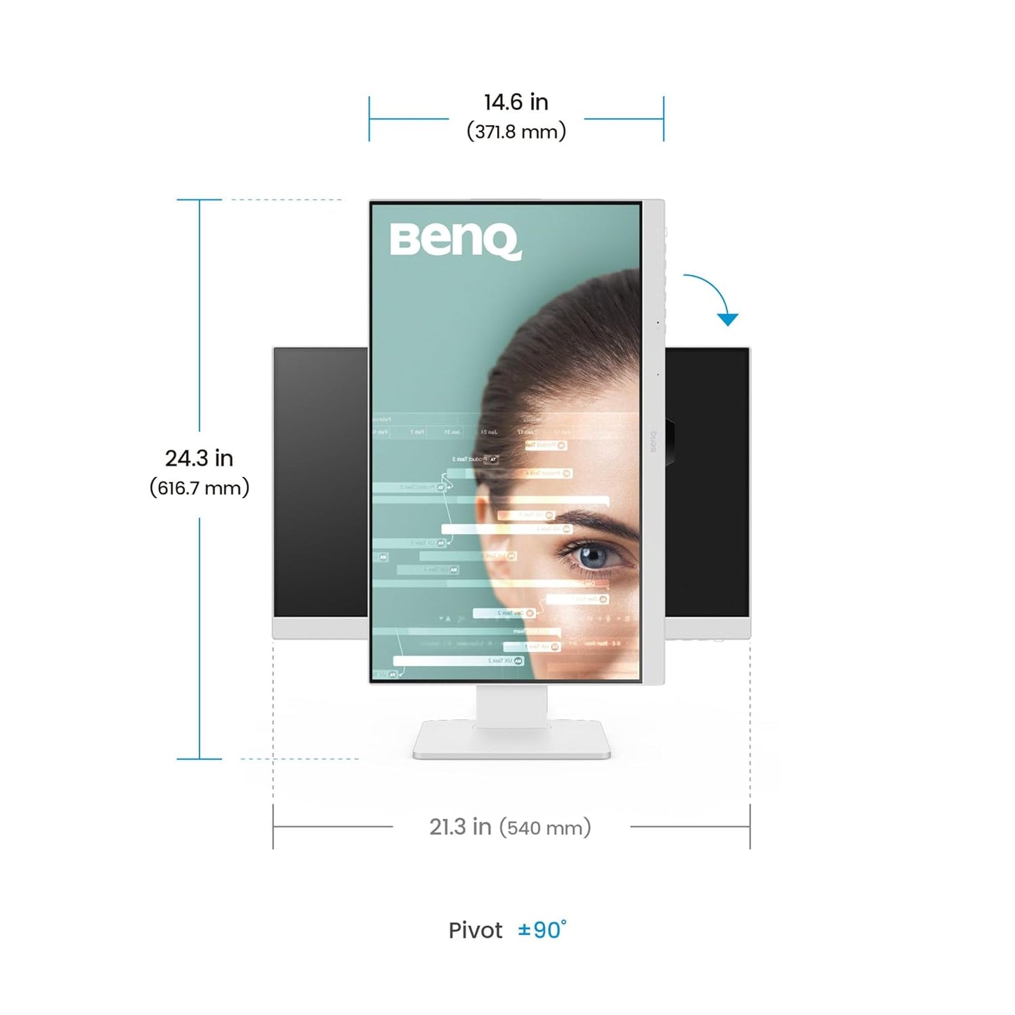 BenQ GW2486TC I 23.8" 100Hz Ergonomic USB-C Home Office Monitor