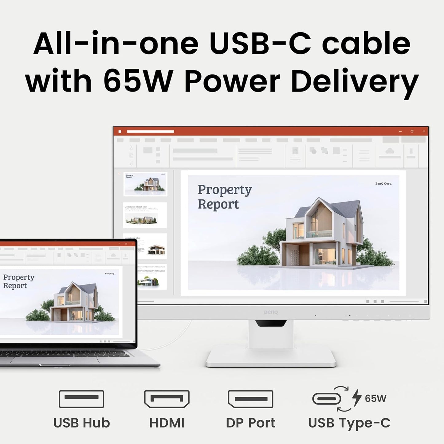 BenQ GW2486TC I 23.8" 100Hz Ergonomic USB-C Home Office Monitor