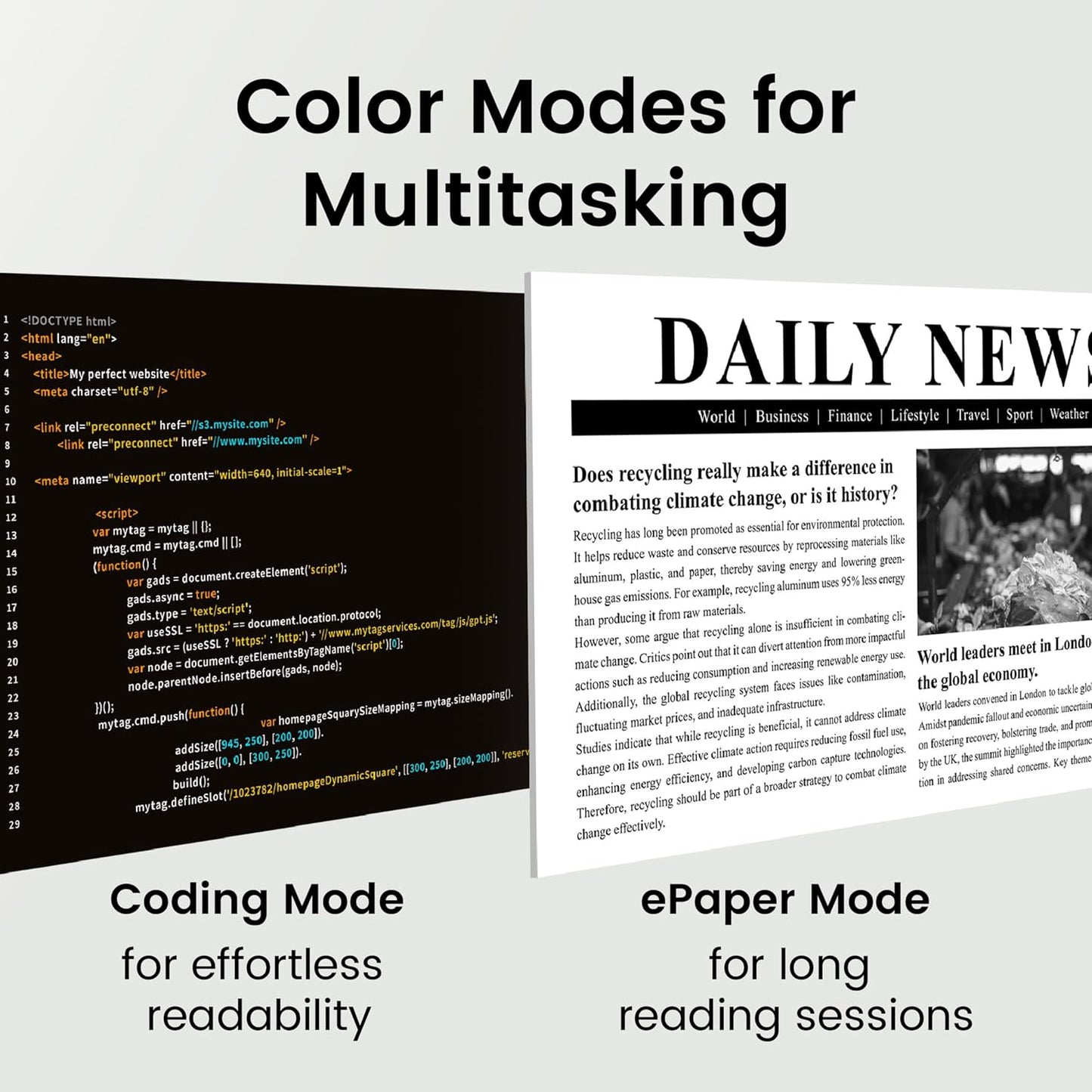 BenQ GW2486TC I 23.8" 100Hz Ergonomic USB-C Home Office Monitor