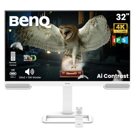 BenQ EW3290U｜32" 4K IPS Entertainment Monitor with treVolo Speakers & Remote Control