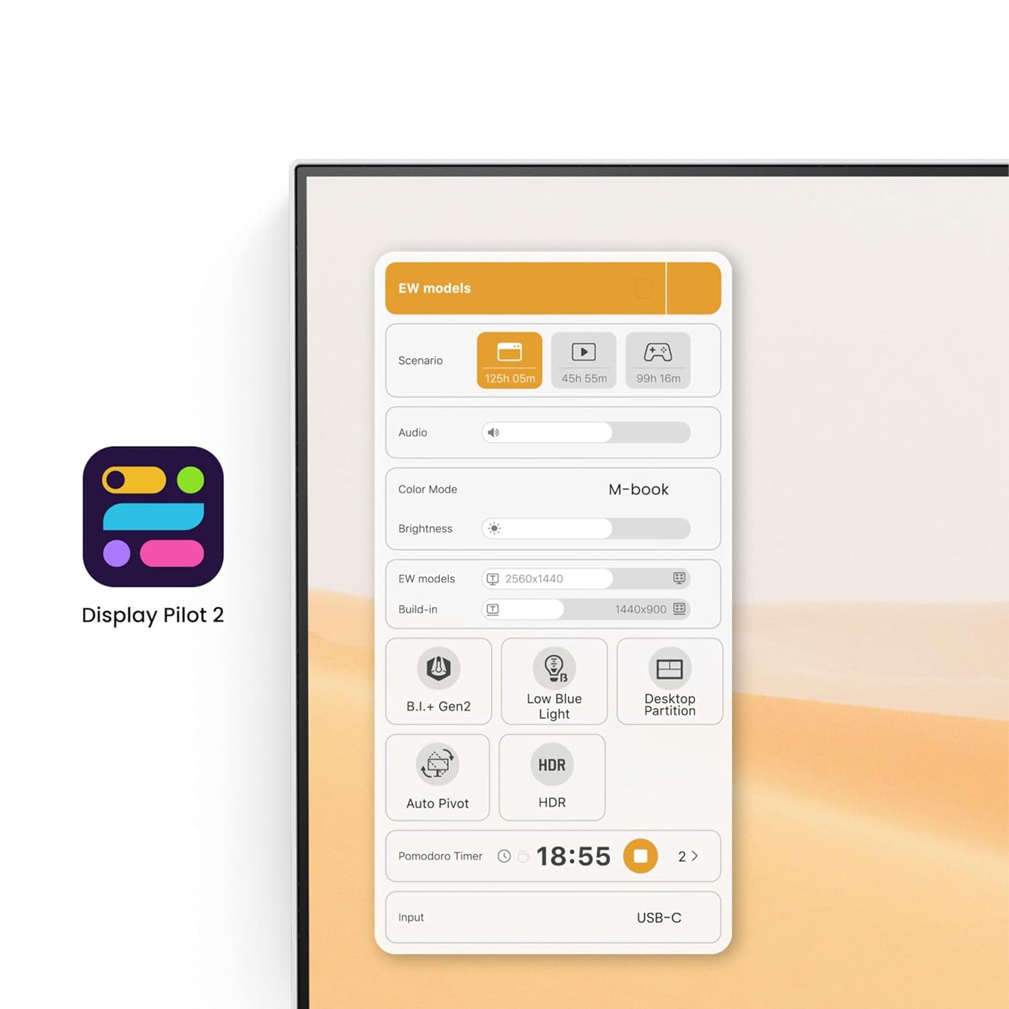 BenQ EW3290U｜32" 4K IPS Entertainment Monitor with treVolo Speakers & Remote Control