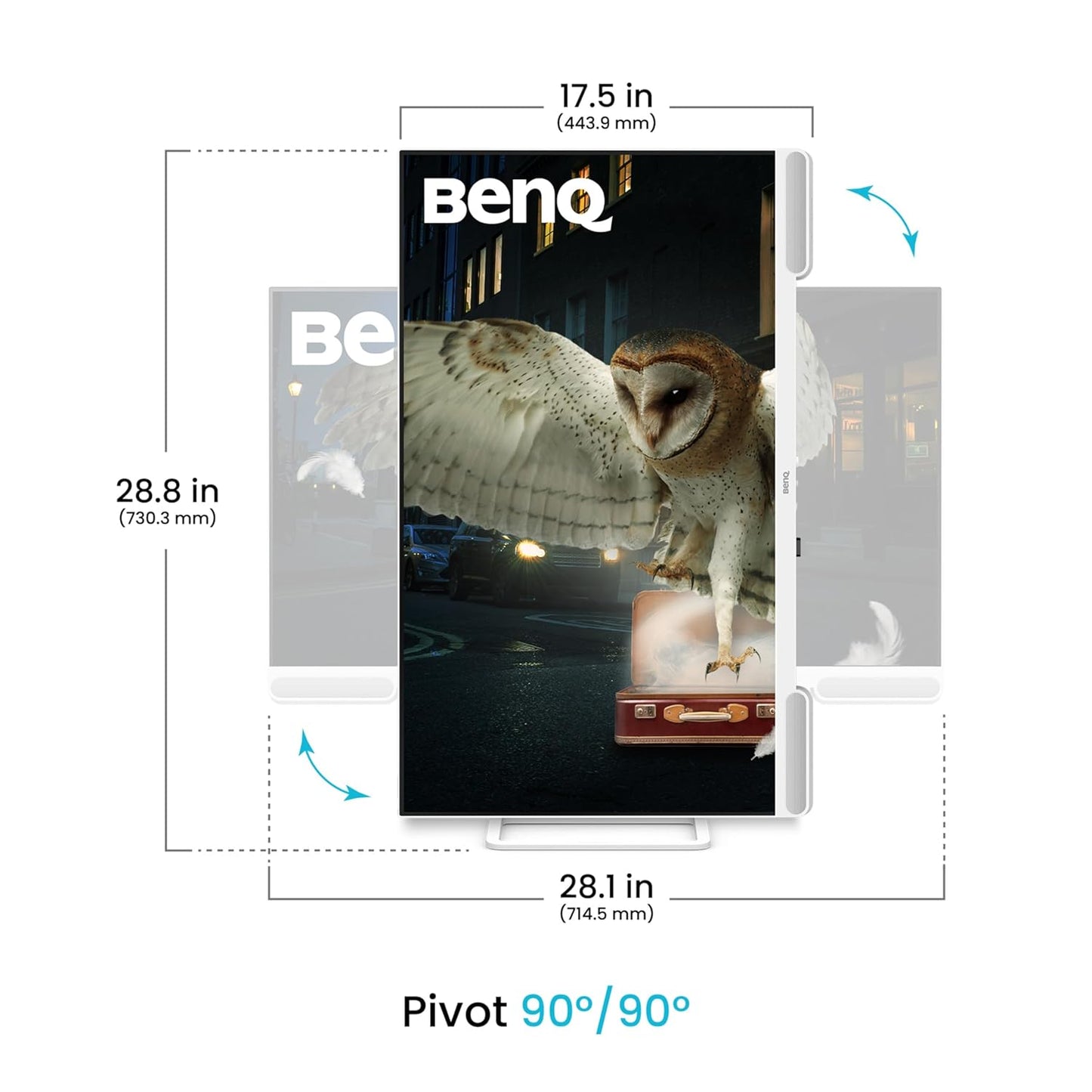 BenQ EW3290U｜32" 4K IPS Entertainment Monitor with treVolo Speakers & Remote Control