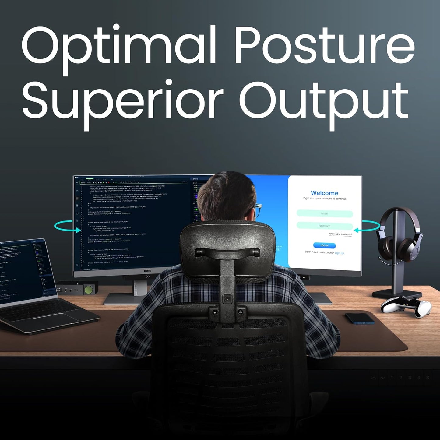 BenQ RD240Q｜24.1” 16:10 WQXGA USB-C Ergonomic Programming Monitor