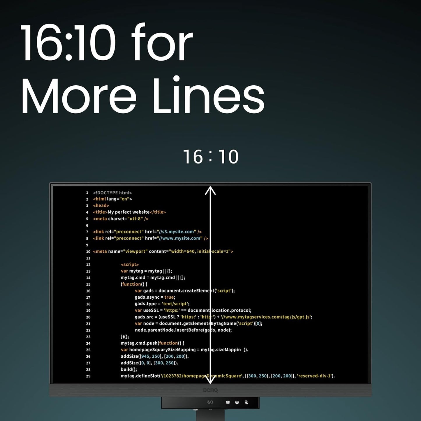 BenQ RD240Q｜24.1” 16:10 WQXGA USB-C Ergonomic Programming Monitor