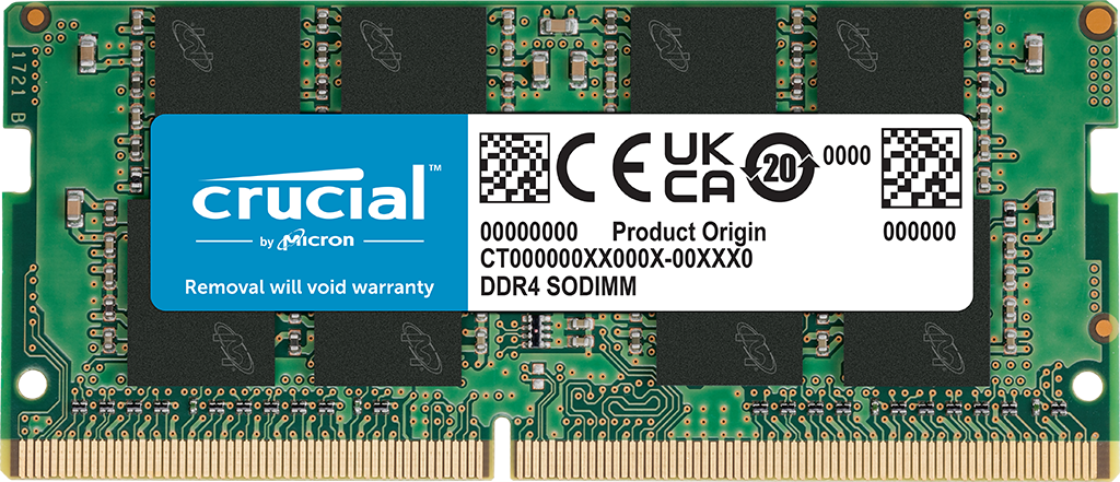 Crucial Basics SO-DIMM DDR4 Laptop Memory Modules (All Variants)