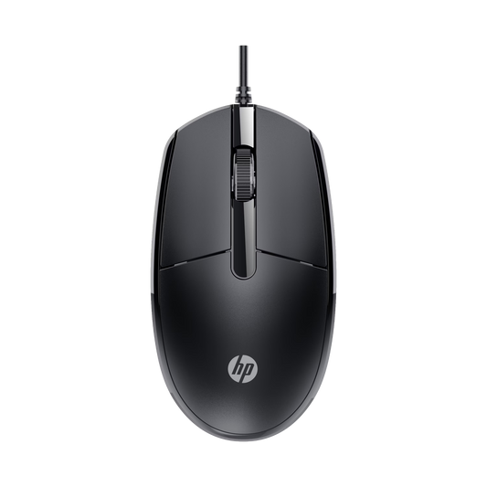 HP M10 G2 Wired USB Optical Mouse (CV3G9AA#ACJ) — 1200 DPI | 3 Buttons | USB 2.0 | Ambidextrous | 1.5m Cable | Plug & Play | Black | 1-Year HP Warranty