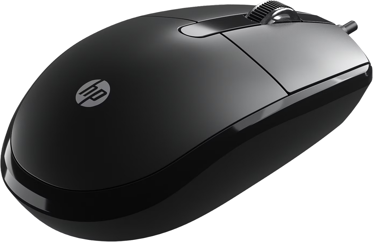 HP M10 G2 Wired USB Optical Mouse (CV3G9AA#ACJ) — 1200 DPI | 3 Buttons | USB 2.0 | Ambidextrous | 1.5m Cable | Plug & Play | Black | 1-Year HP Warranty