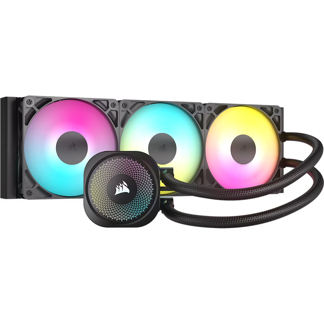 Corsair Nautilus RS ARGB AIO Liquid CPU Cooler — Black | 240mm / 360mm | Intel LGA1851/1700 / AMD AM5/AM4