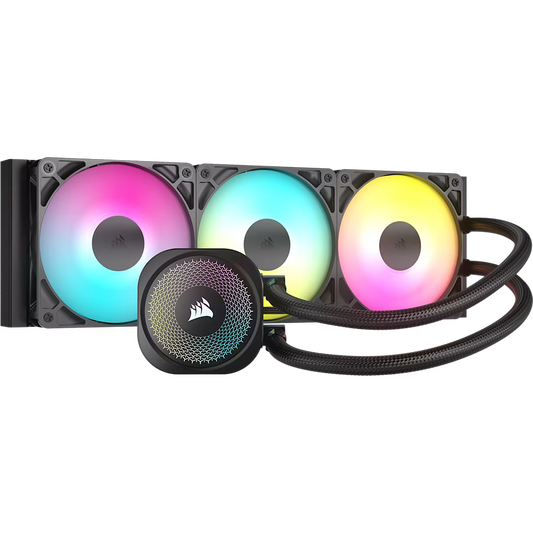 Corsair Nautilus RS ARGB AIO Liquid CPU Cooler — Black | 240mm / 360mm | Intel LGA1851/1700 / AMD AM5/AM4